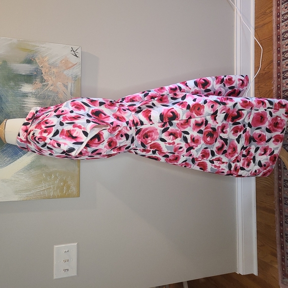 Kate Spade rosebud print shirt dress - Picture 3 of 6